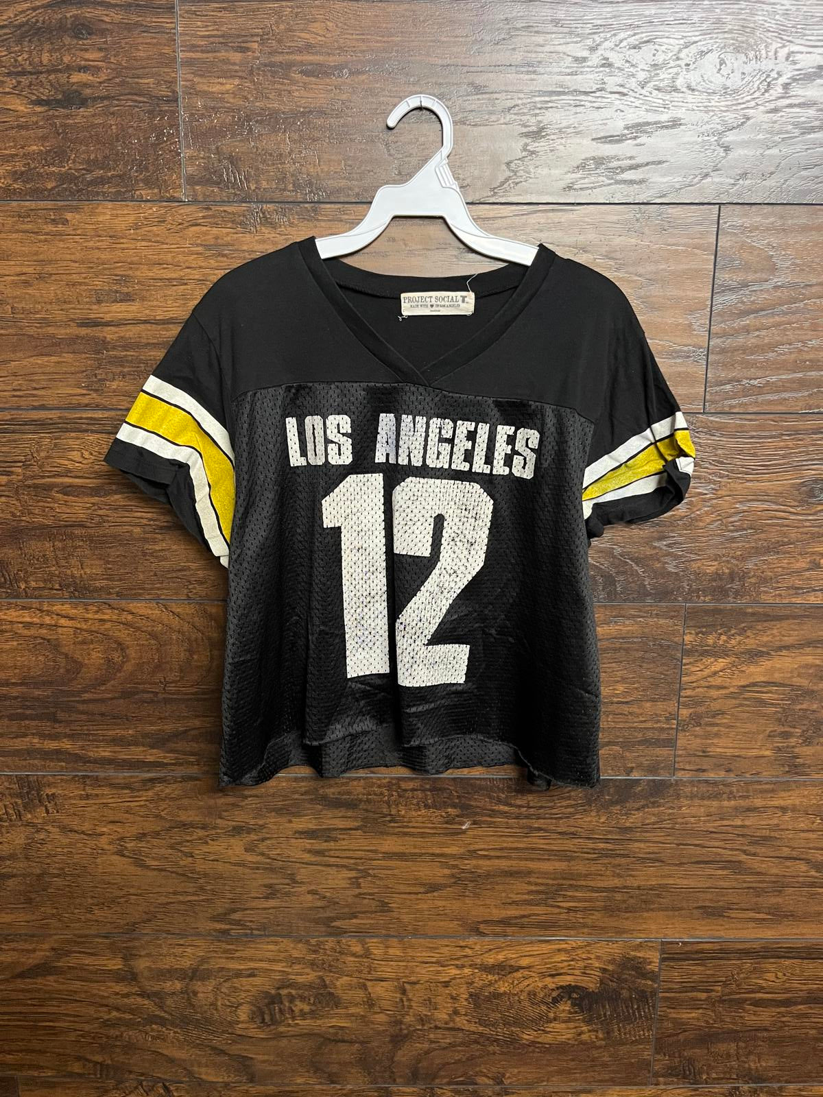 Los Angeles Football Jersey #12 Woman's Project Social T -M