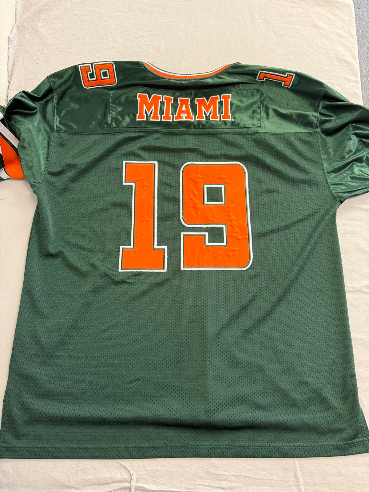 Colosseum Miami Hurricanes 19 Football Jersey Stitched XXL