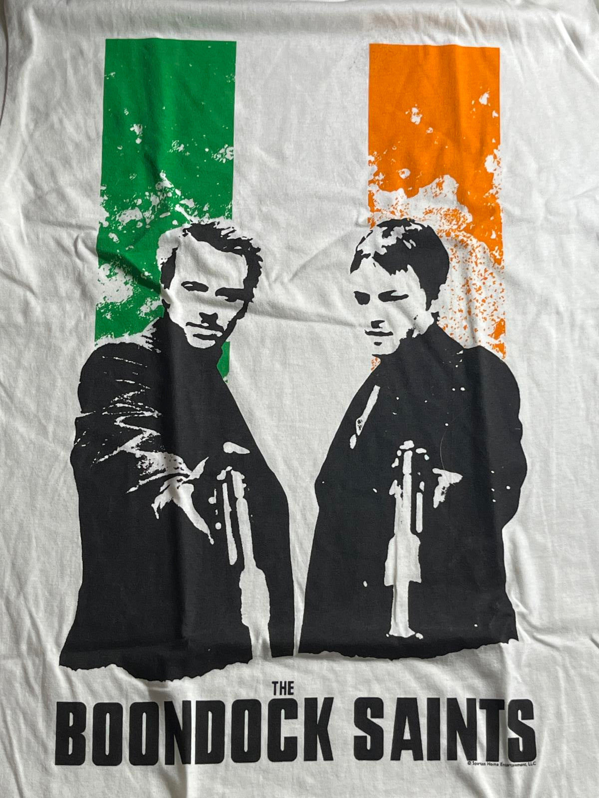 Boondock Saints Movie T-shirt Irish Flag Shirt - M