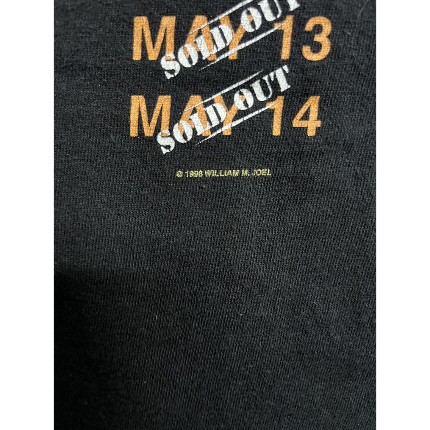 Billy Joel Tour T-shirt 1998 Sold Out Philadephia XL
