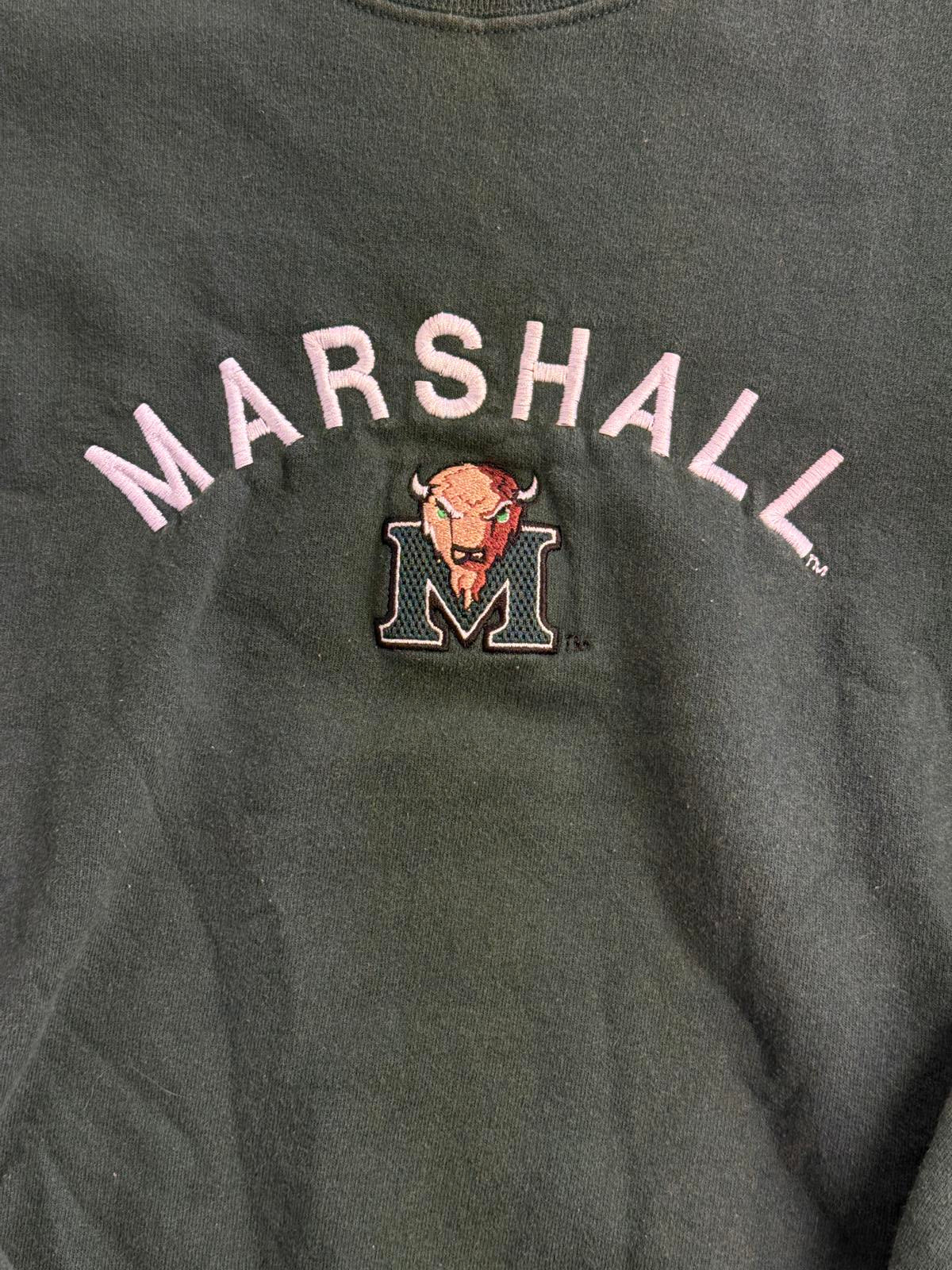 VTG Marshall University Crewneck Emboridered Marco M