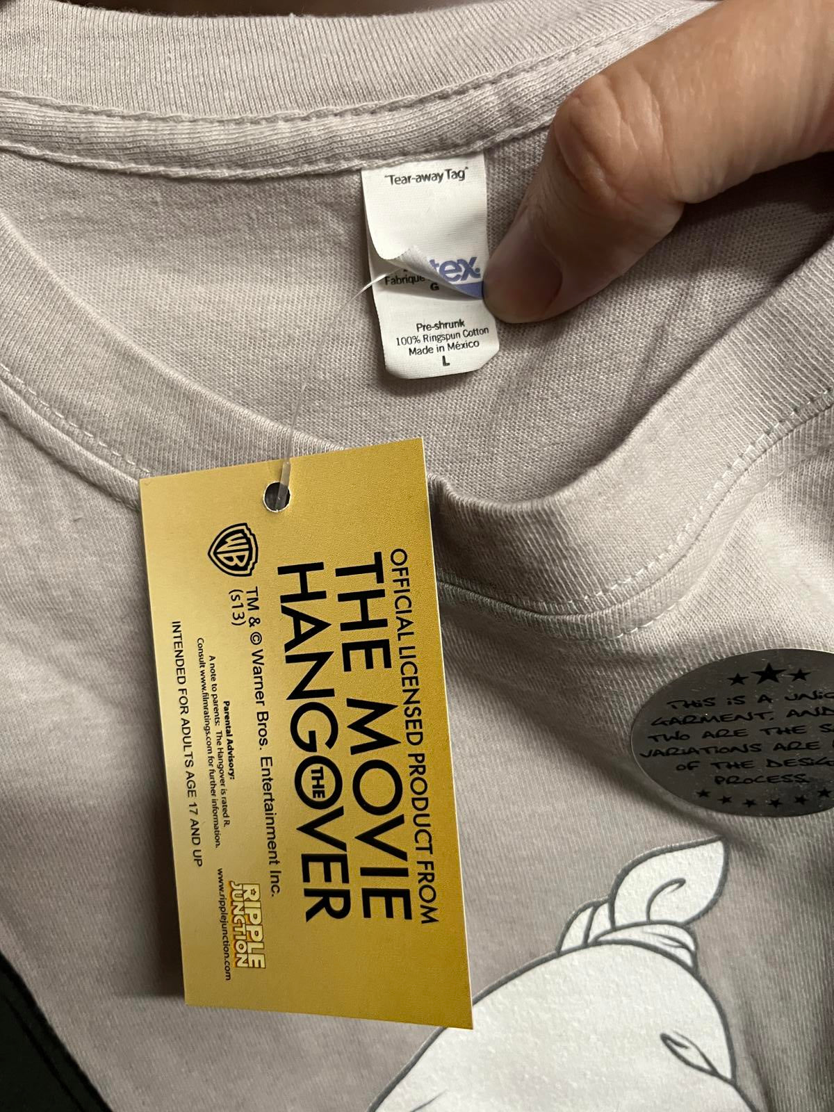The Hangover Movie 3 Promo T-shirt Baby Holder Womans - L