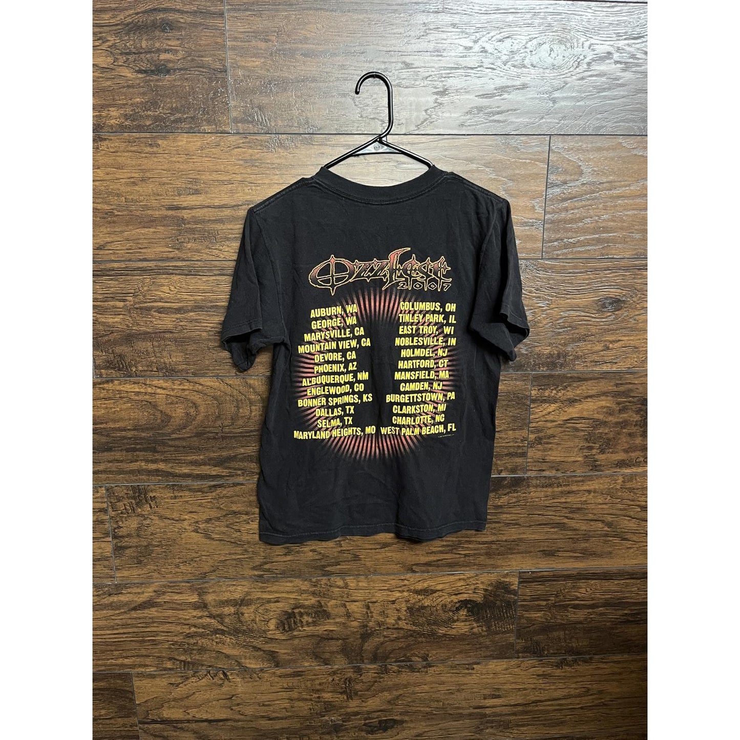 Vintage Ozzfest Tour 2007 T-shirt - Ozzy's Ozz Fest Shirt