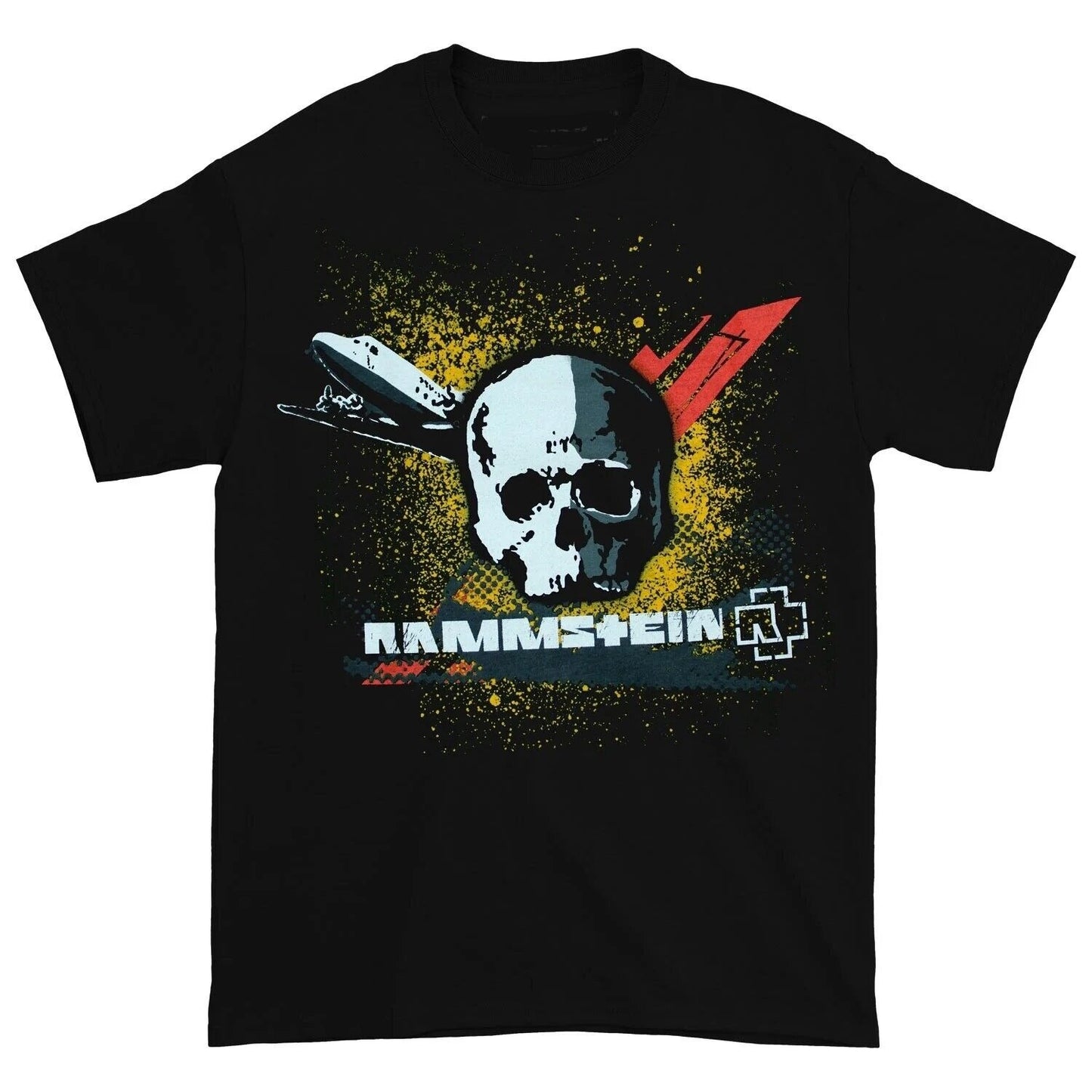 Rammstein Band Mens T-shirt- Rammstein Dalai Lama Lyrics on Back - Official