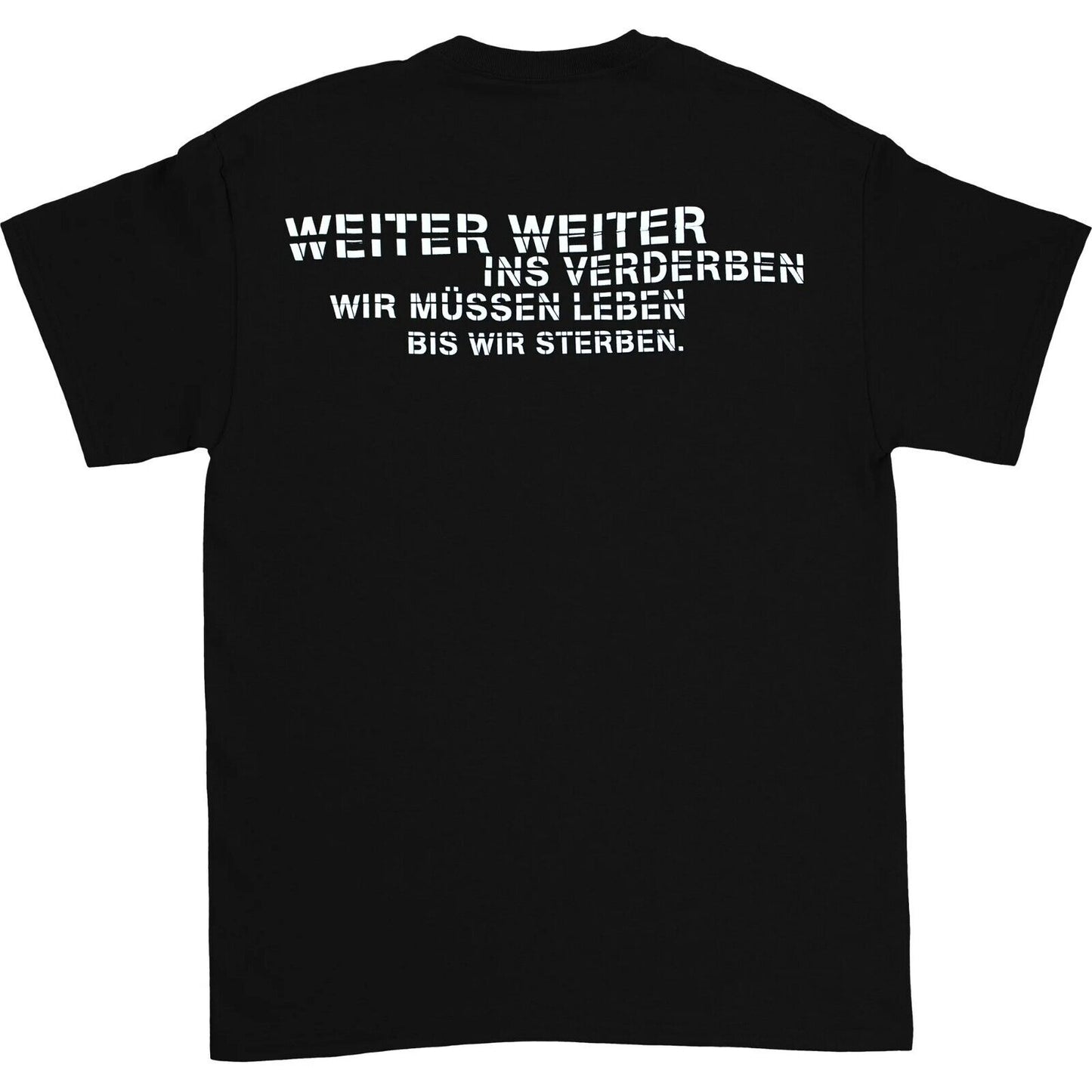Rammstein Band Mens T-shirt- Rammstein Dalai Lama Lyrics on Back - Official