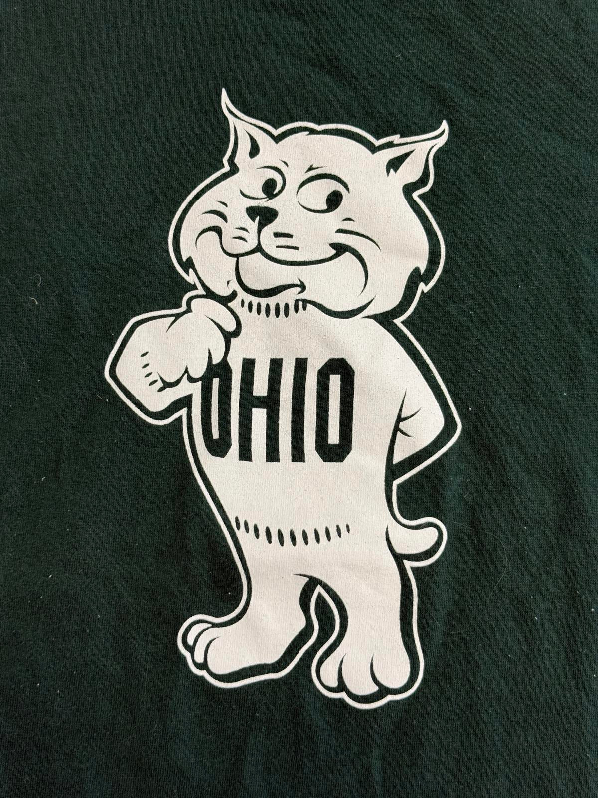 Vintage Ohio University T-shirt Rufus the Bobcat Tee S