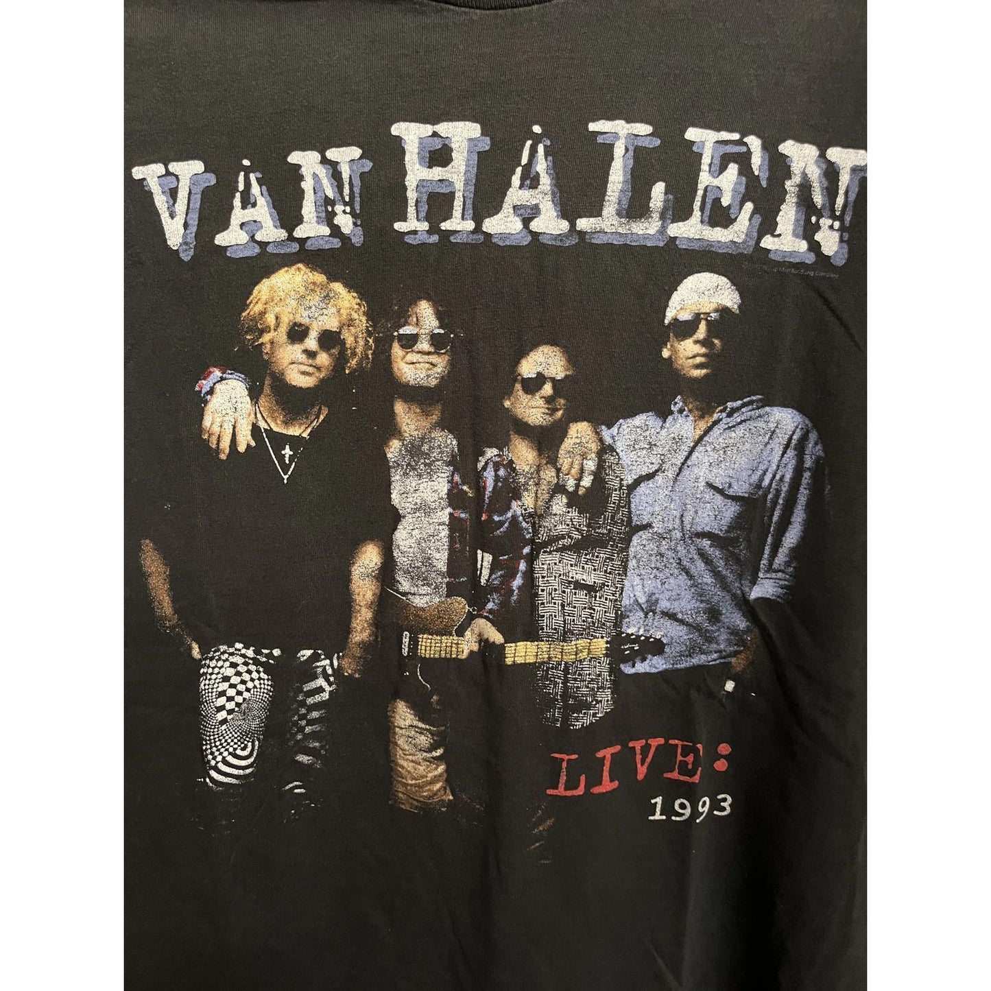 Vintage Van Halen Tour Tee - 1993 World Tour T-shirt -XL