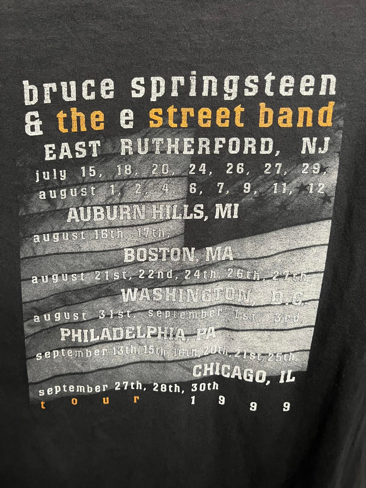 VTG T-shirt Bruce Springsteen and E Street Band 1999 Tour -L