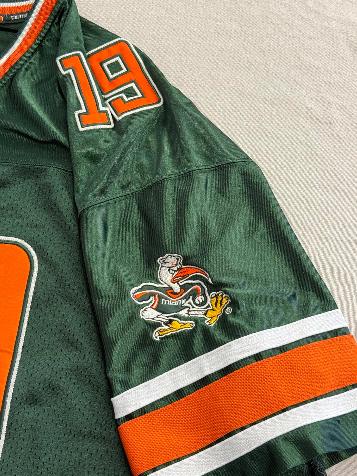Colosseum Miami Hurricanes 19 Football Jersey Stitched XXL
