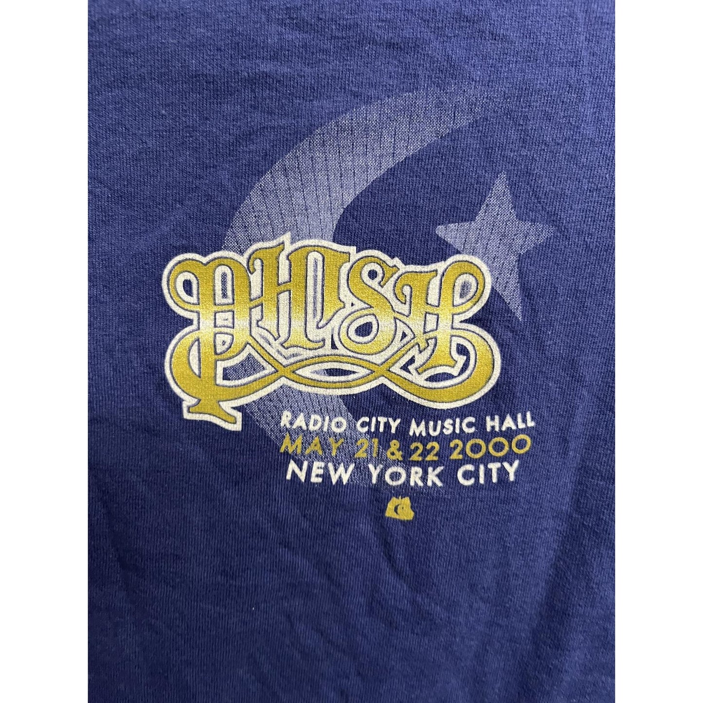 Vtg Phish T-shirt Tour 2000 Radio City Music Hall NYC - L