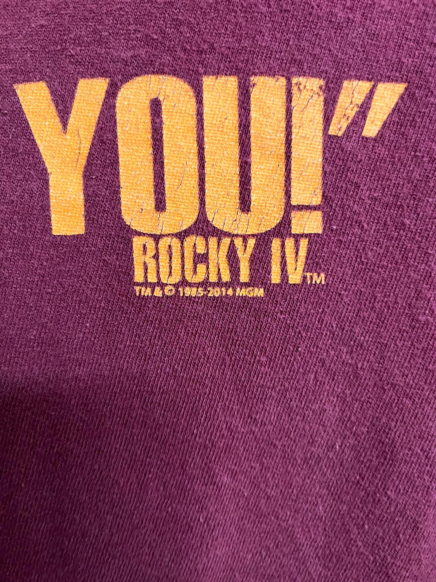 VTG Rocky IV Movie T-shirt Dolph Lundgren I Must Break You