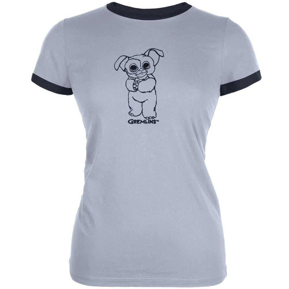 Vintage Ringer Shirt Gizmo Gremlins Movie - Juniors XL