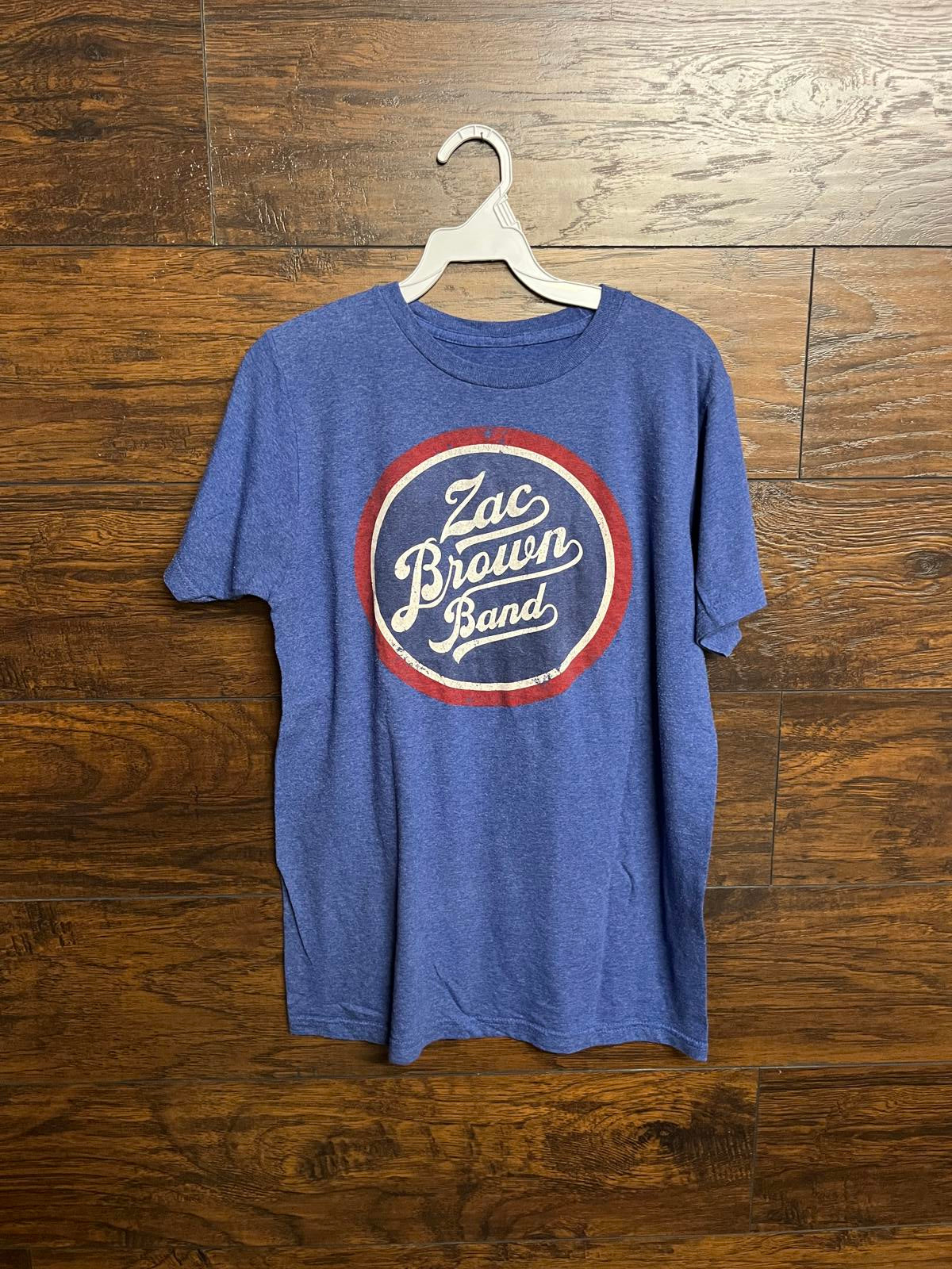 Zac Brown Band T-shirt New Jersey Red White Blue -M