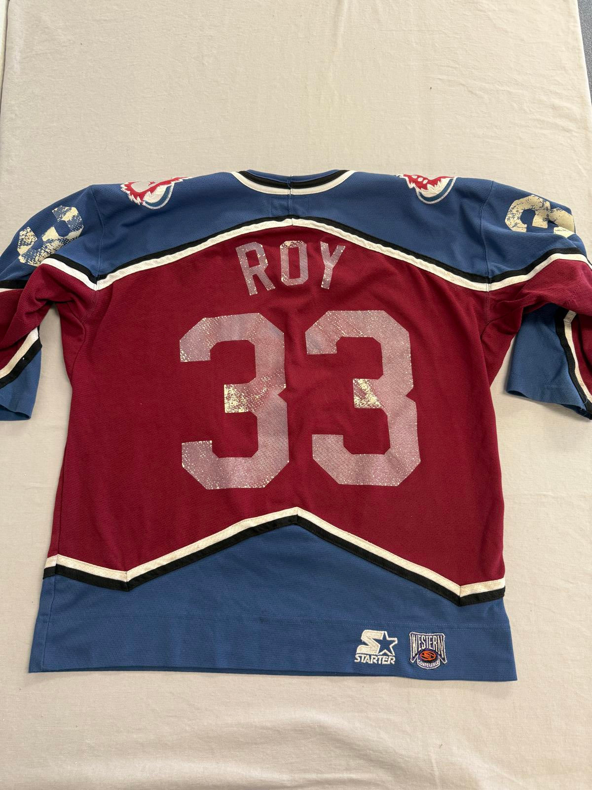 NHL Avalanches Roy 33 Western Conference Starter Jersey - L/XL