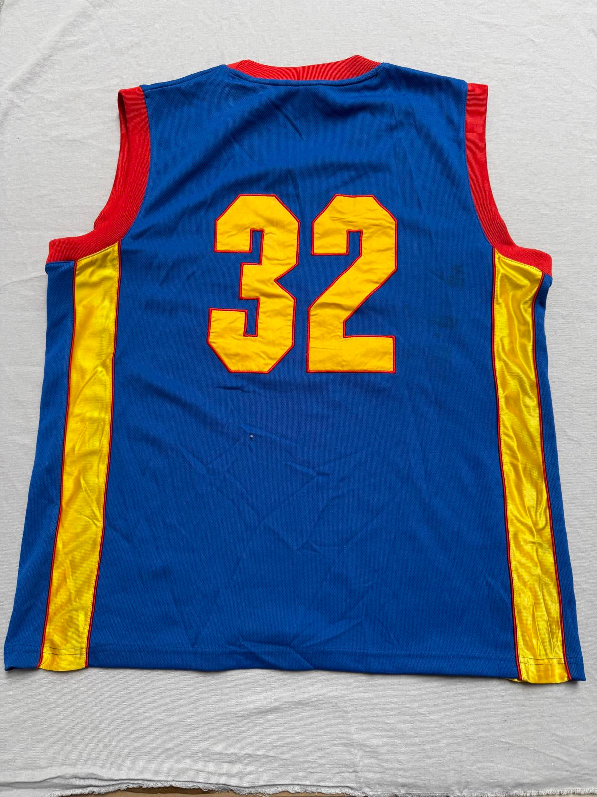Harlem Basketball Jersey #32 Blue Red Gold XL