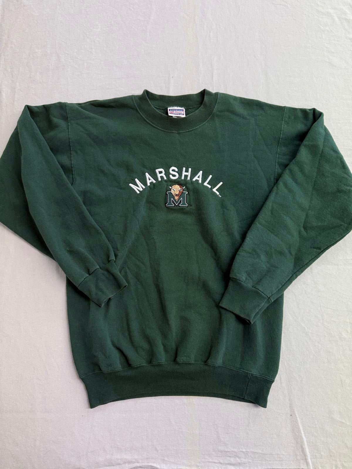 VTG Marshall University Crewneck Emboridered Marco M