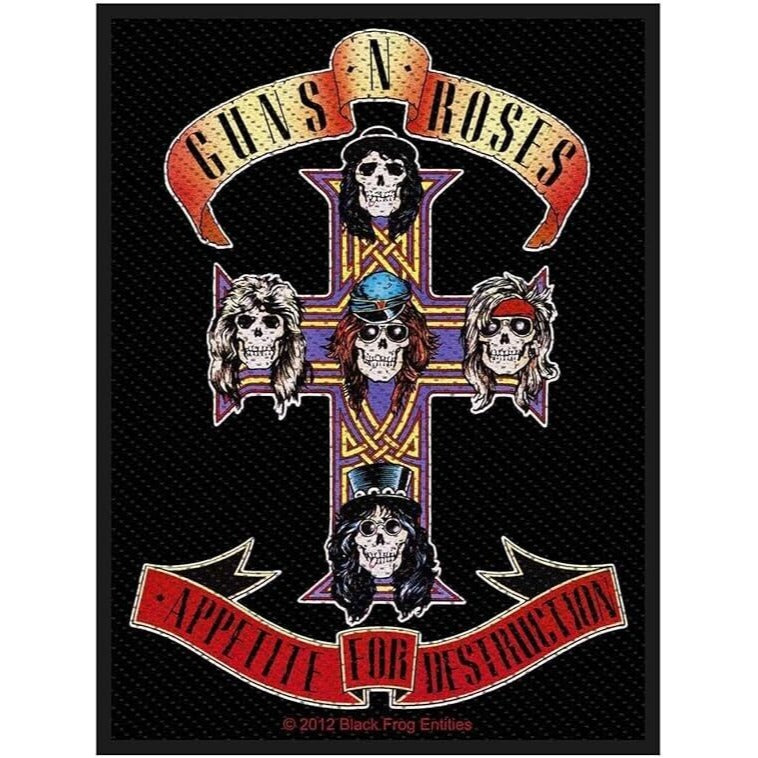 Guns n Roses Appetite For Destruction Patch New Rock Band Iron-on Embroidered
