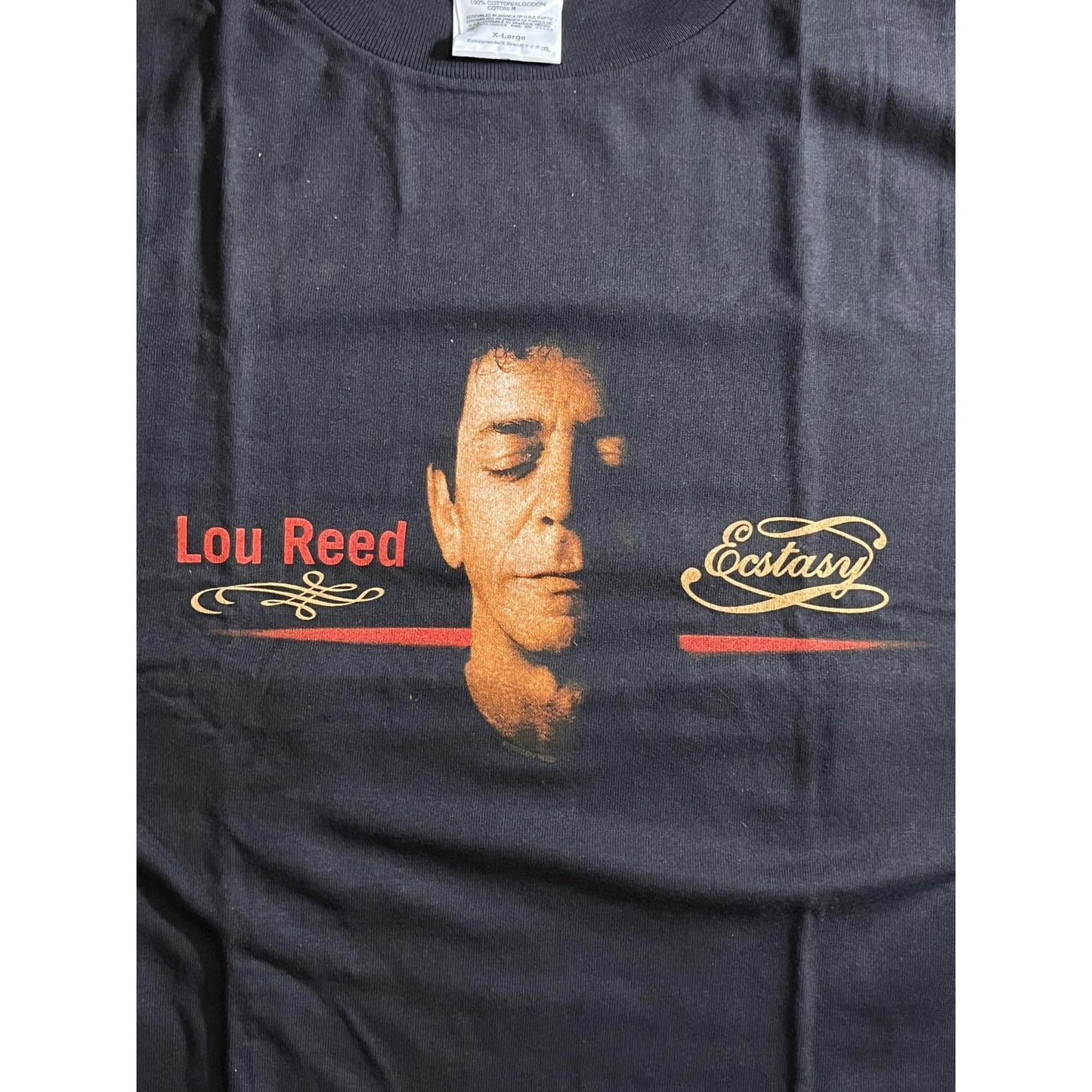 Vintage Lou Reed Ecstasy T-Shirt - Don't Be Afraid Shirt- XL