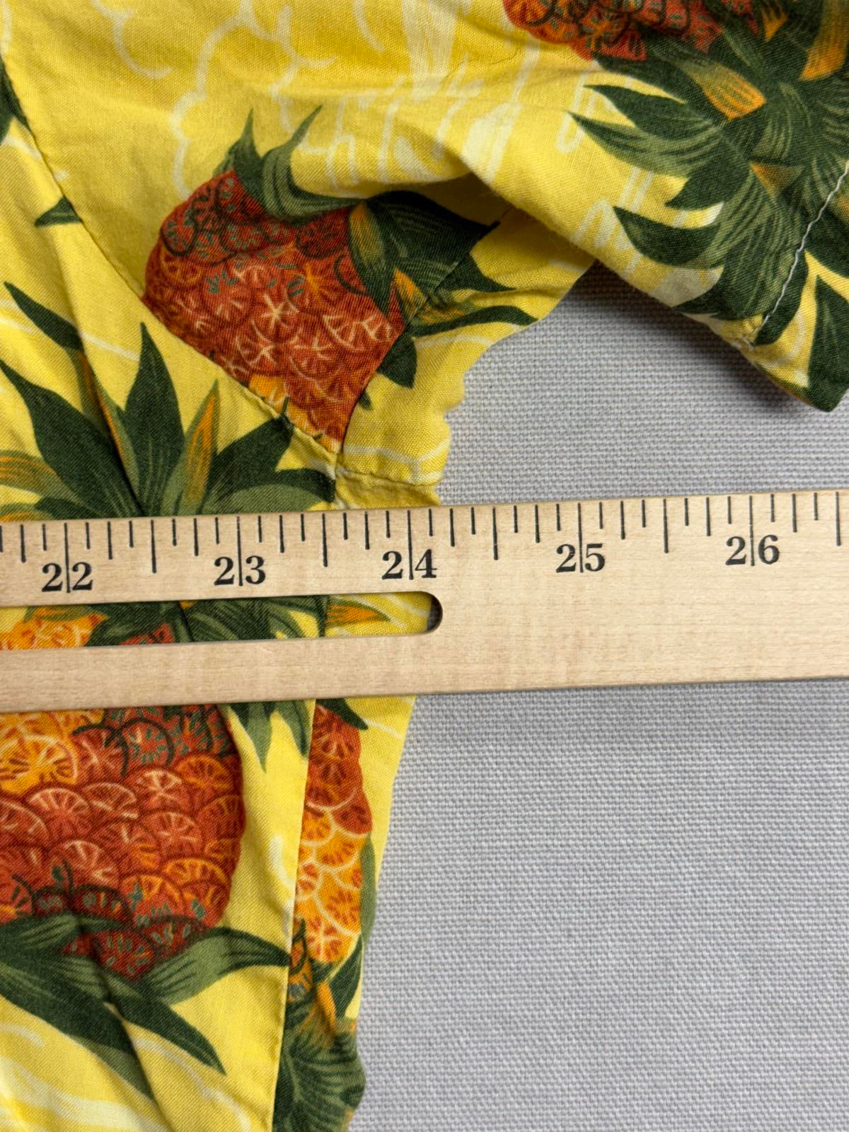 Vintage Mens Hawaiian Shirt Pineapple AOP Made in Hawaii