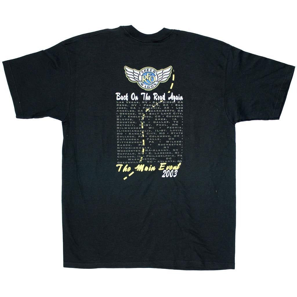 Vintage REO Speedwagon Tour Tee - Back On The Road Again - L