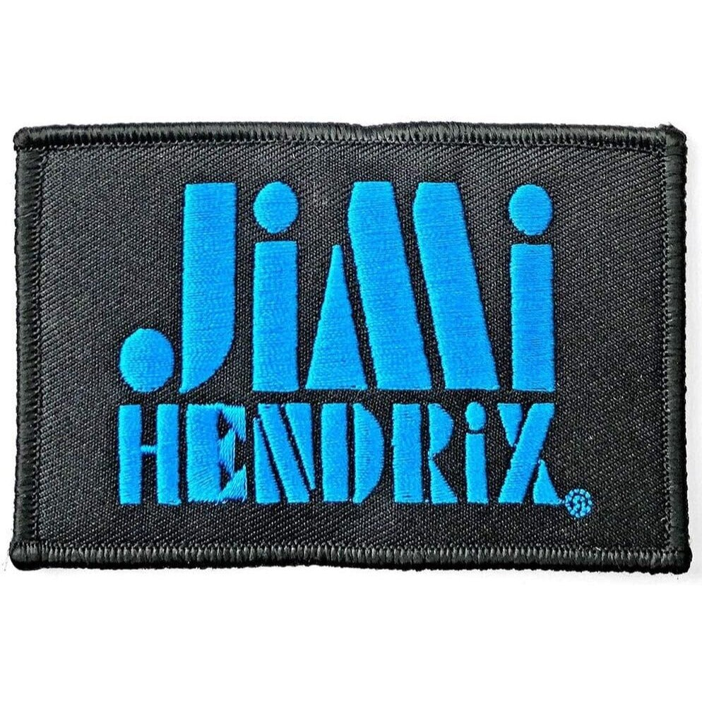 Jimi Hendrix Blue Rectangle Patch New Rock Band Iron-on Embroidered Iron on