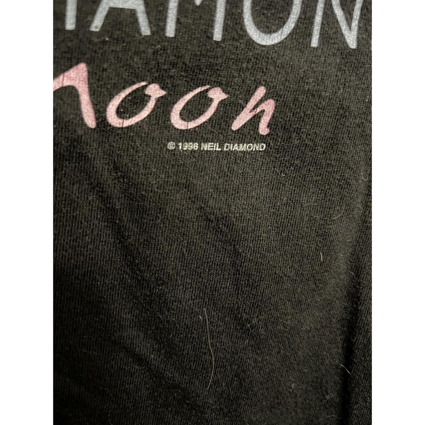 VTG Neil Diamond T-shirt Tennessee Moon 1996 Tour Tee XL