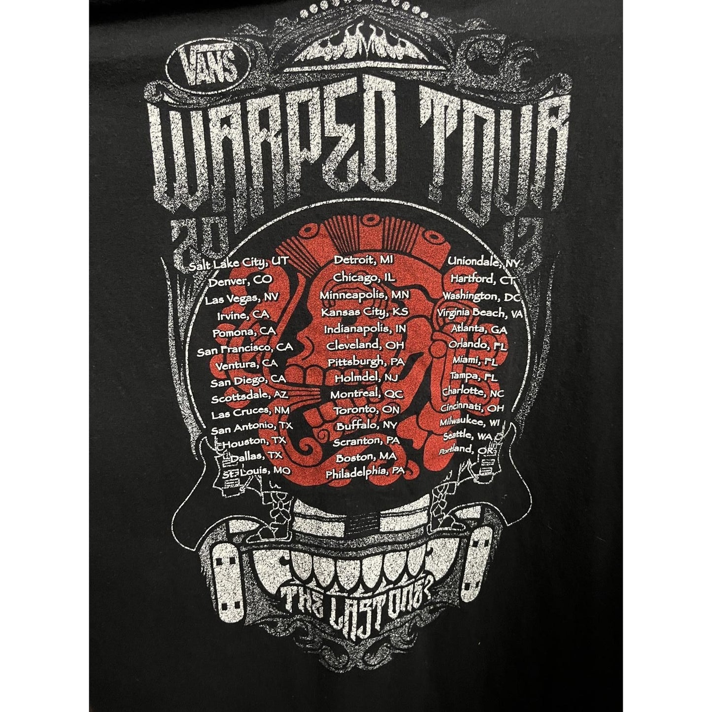 Merch Warped Tour T-shirt - 2012 - The Last One? Shirt - M