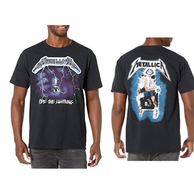 Metallica Ride the Lightning Mens T-Shirt - Mens Tees Lightweight - Brand New