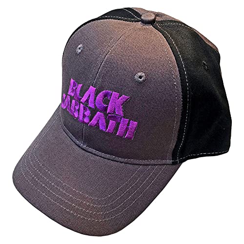 Black Sabbath Hat Logo Cap Velcro - Officially Licensed