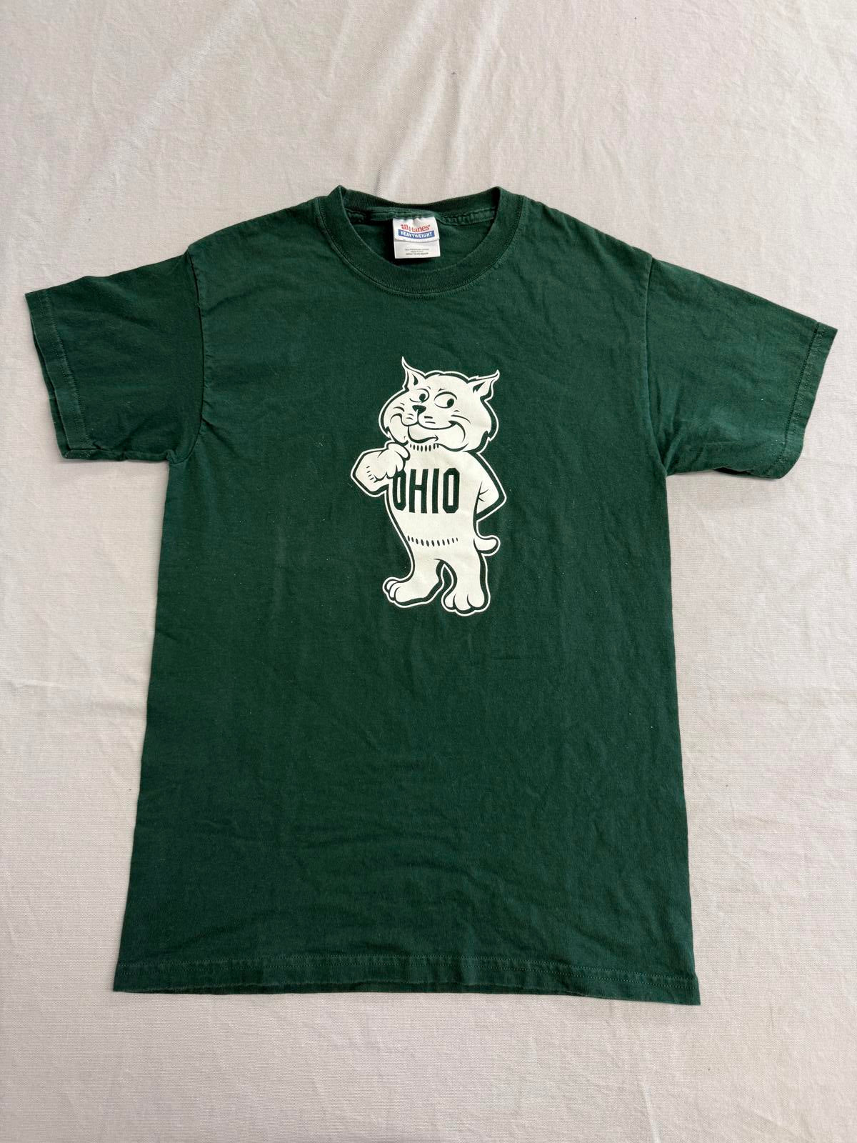 Vintage Ohio University T-shirt Rufus the Bobcat Tee S
