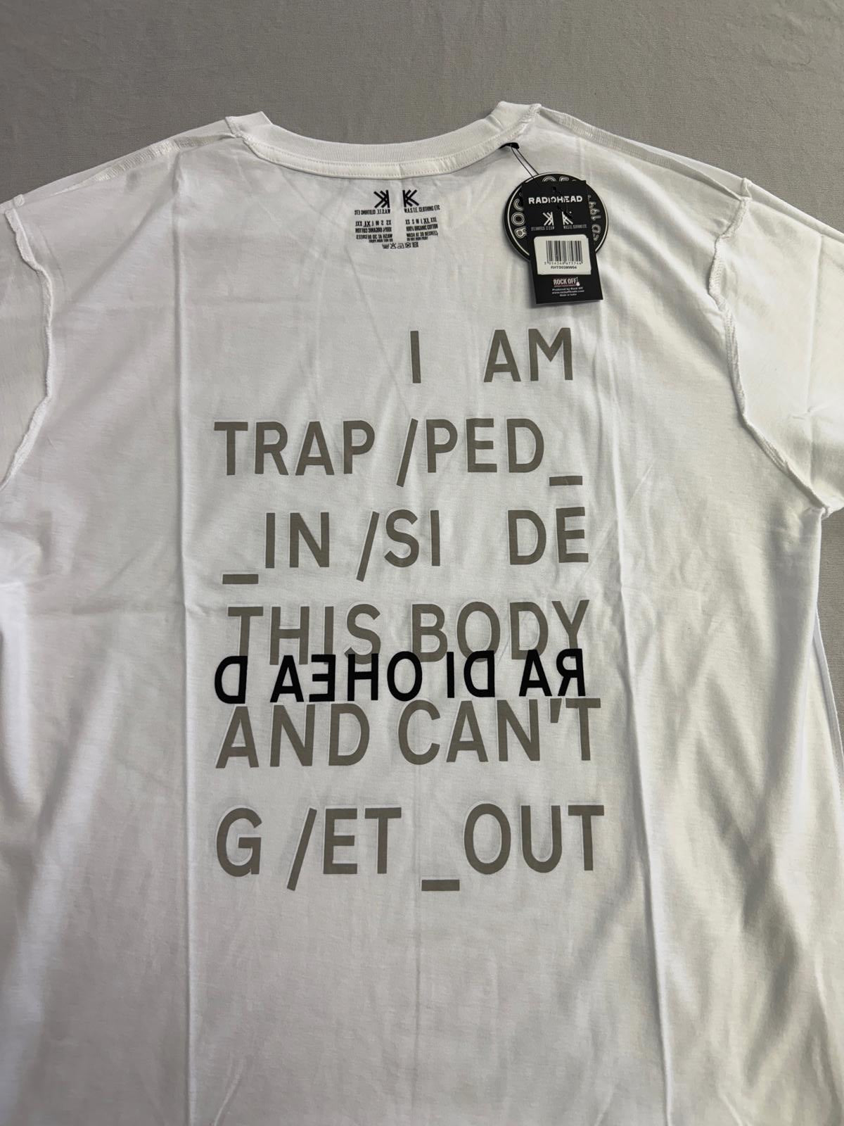 Radiohead Trapped T-shirt - In Rainbows Bodysnatchers Tee XL