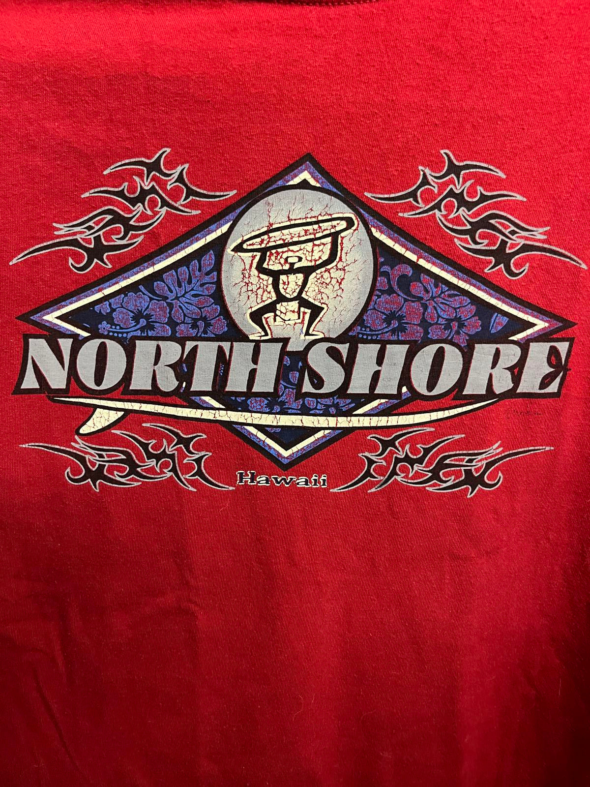 Y2K Tribal T-shirt North Shore Hawaii Surf Tee VTG Shirt - L