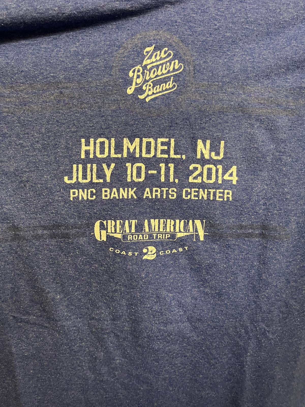 Zac Brown Band T-shirt New Jersey Red White Blue -M