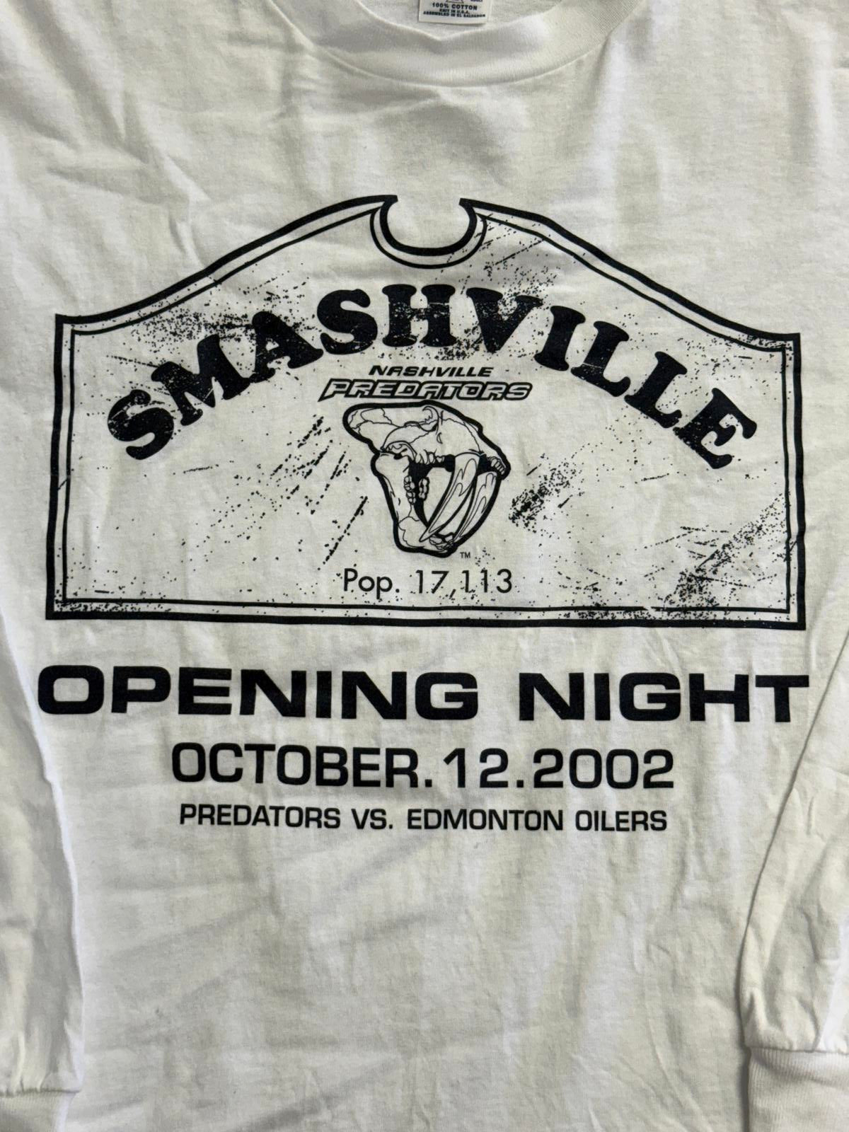 Vintage NHL Nashville Predators Longsleeve T-shirt 2002 XL