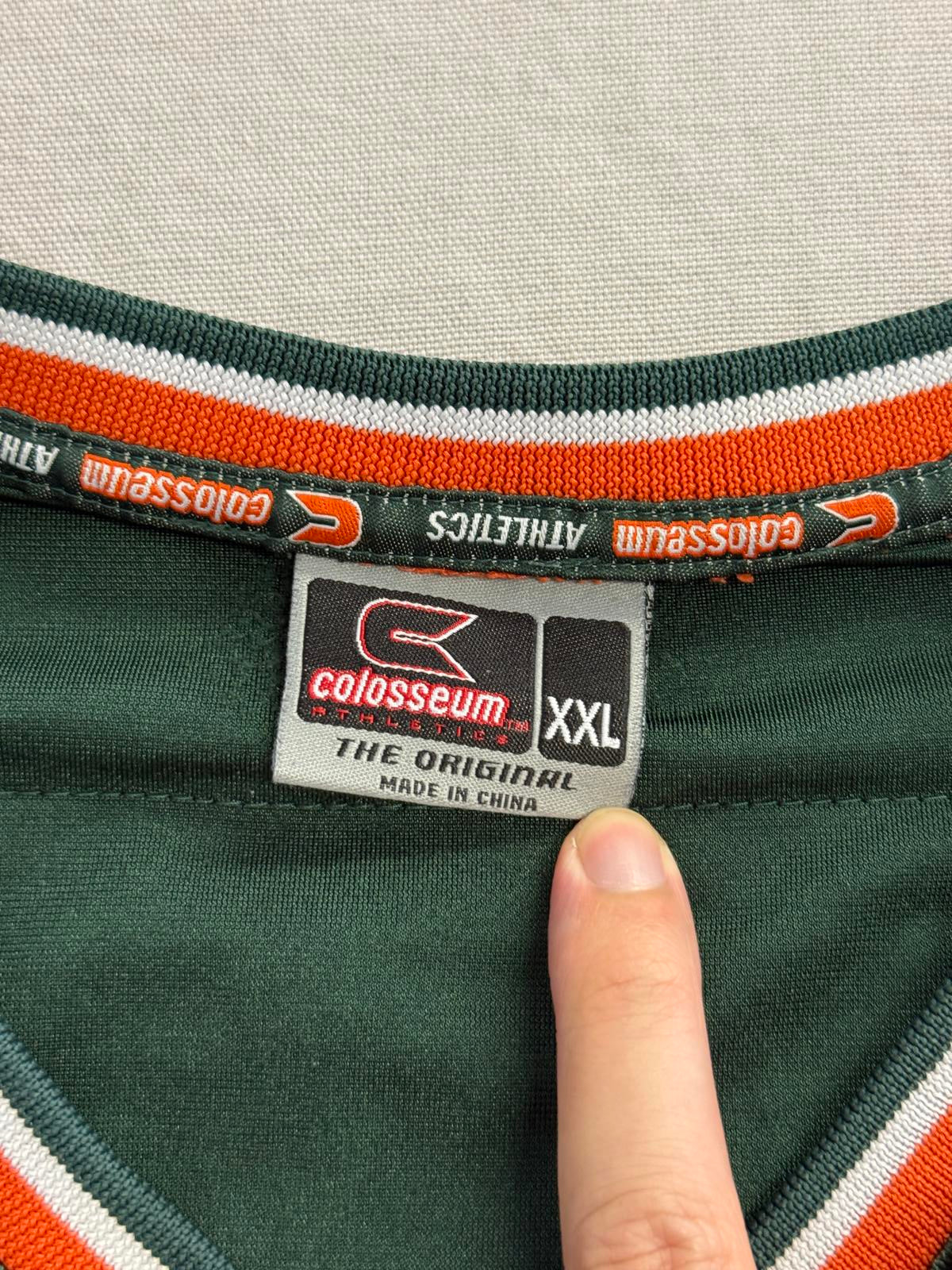 Colosseum Miami Hurricanes 19 Football Jersey Stitched XXL