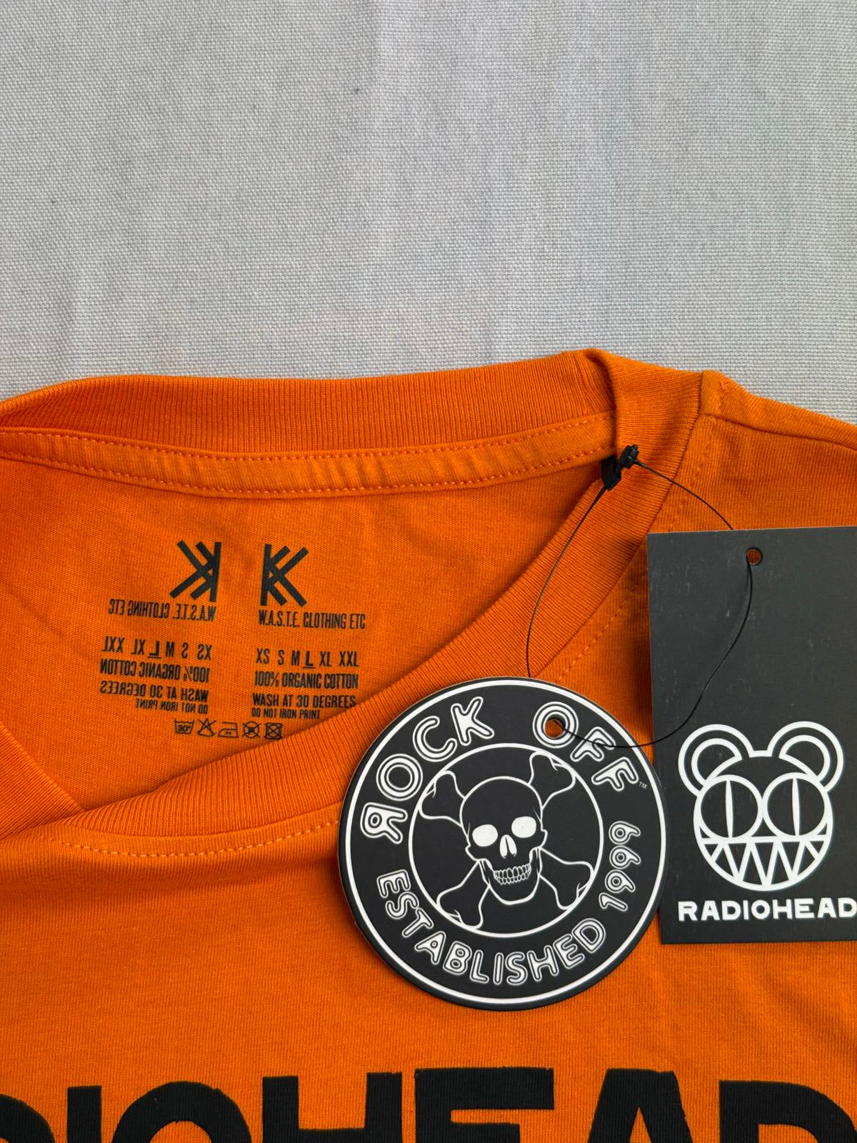 Radiohead Gawps Orange T-shirt - Waste Clothing L