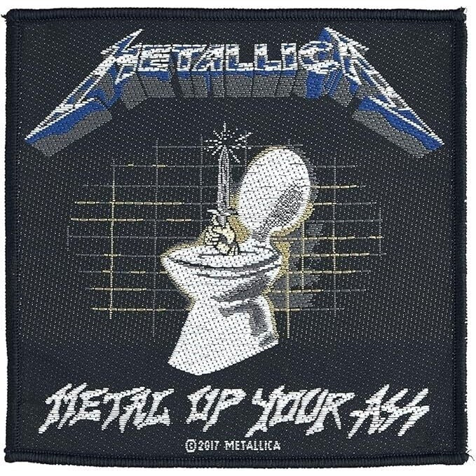 Metallica Metal Up Your Patch New Rock Band Iron-on Embroidered Iron on