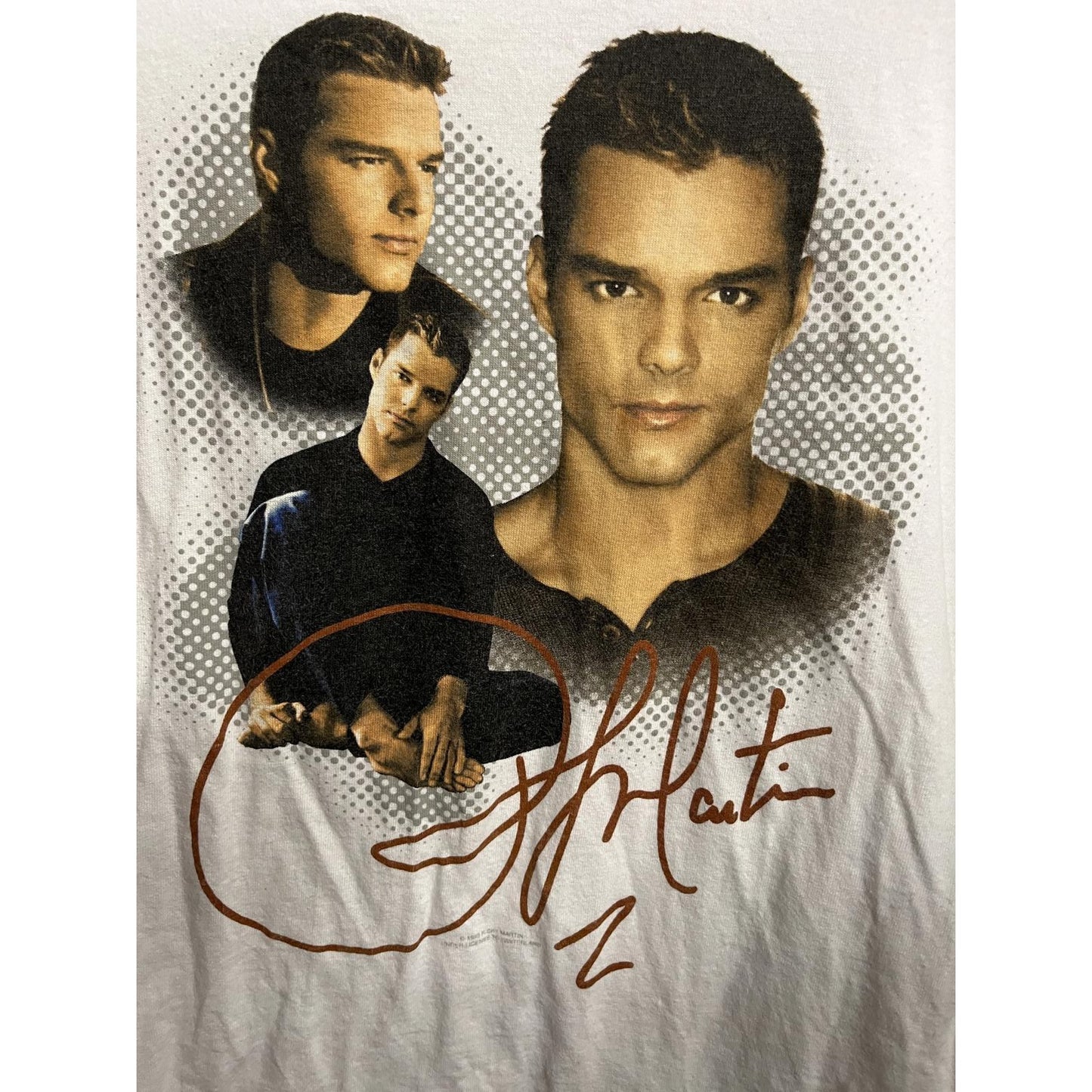 VTG Young Ricky Martin T-shirt 1999 Bare Foot Tee -S
