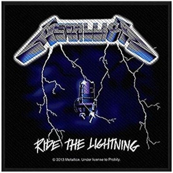 Metallica Ride the Lightning Patch New Rock Band Iron-on Embroidered Iron on
