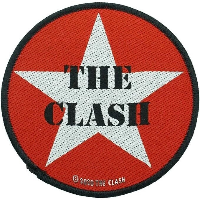 The Clash Star Patch 3.5x3.5 Band Iron-on Embroidered Iron on Patches