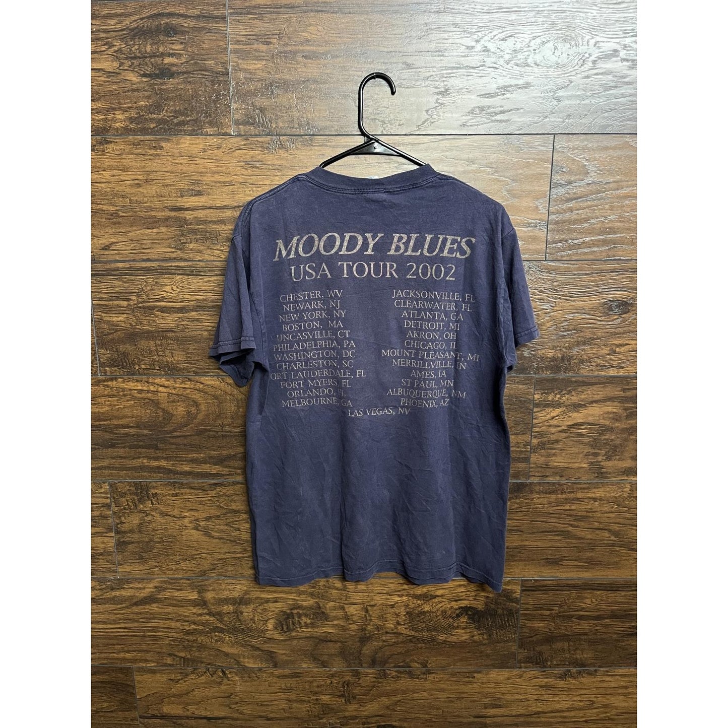Vintage The Moody Blues T-shirt Tour 2002 USA Tour Shirt - M