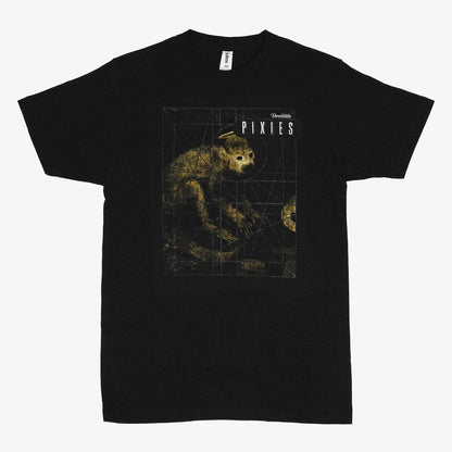 Pixies Monkey Grid Mens T-shirt Officially Licensed