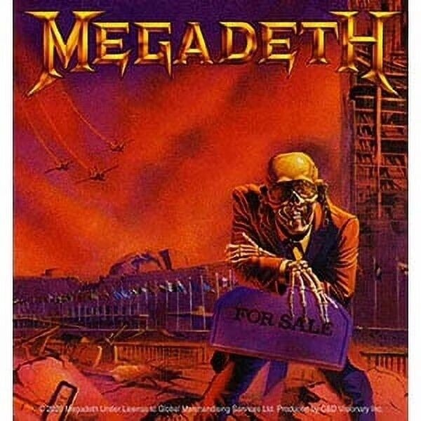 Sticker Megadeth For Sale 4x4 C&D Vinyl Decal Stickers