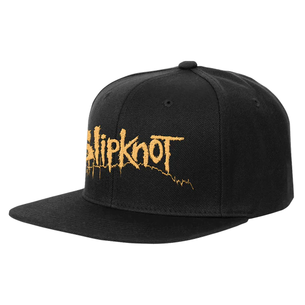 Slipknot Flat Brim Hat Logo Cap Snapback- Officially Licensed