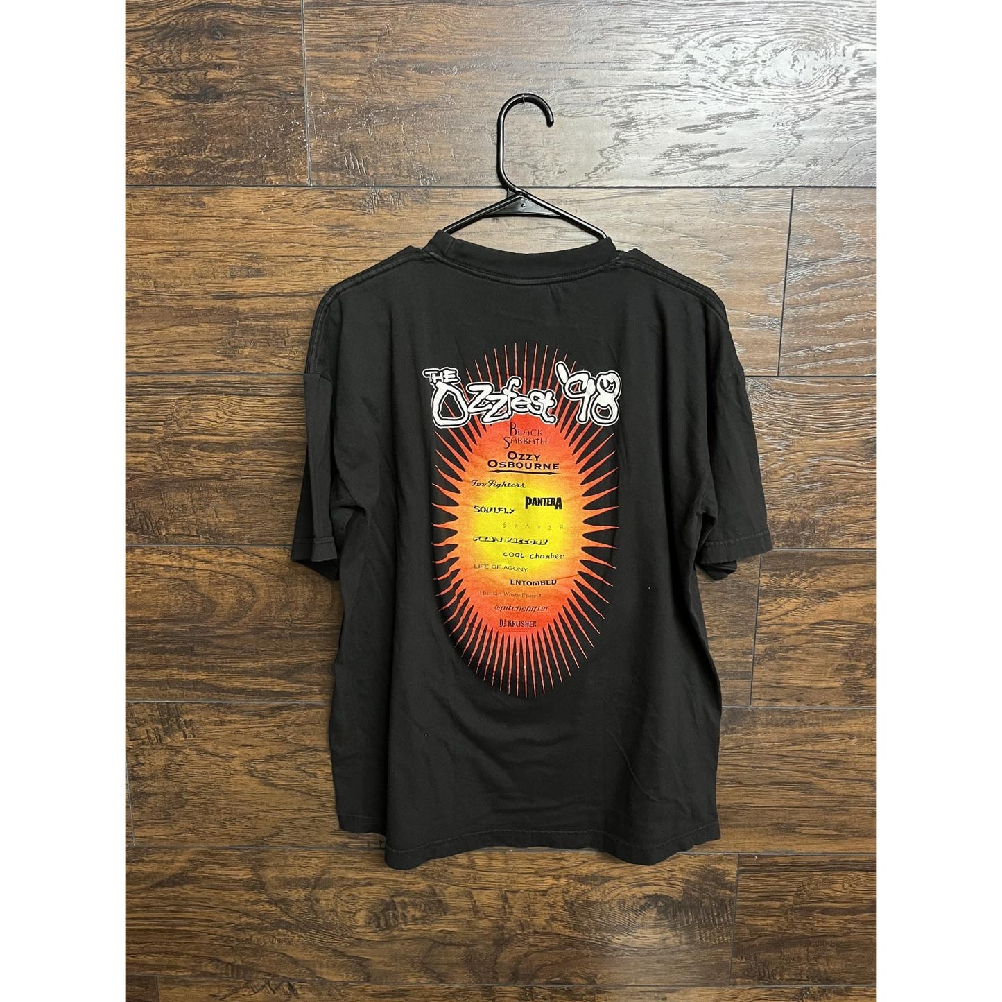 1998 The Ozzfest Tour T-shirt Bands on Back Ozz Fest 98 L