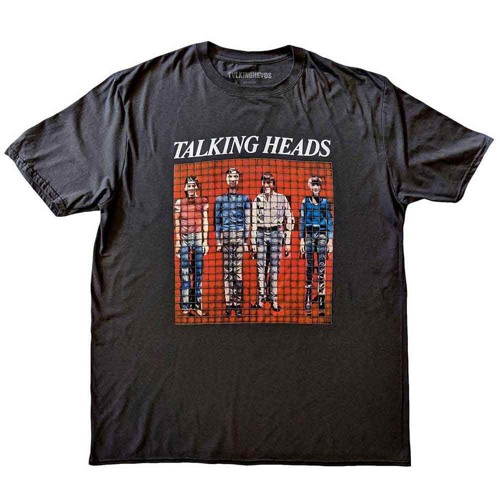 Talking Heads Pixel Band Portrait David Byrne Tshirt