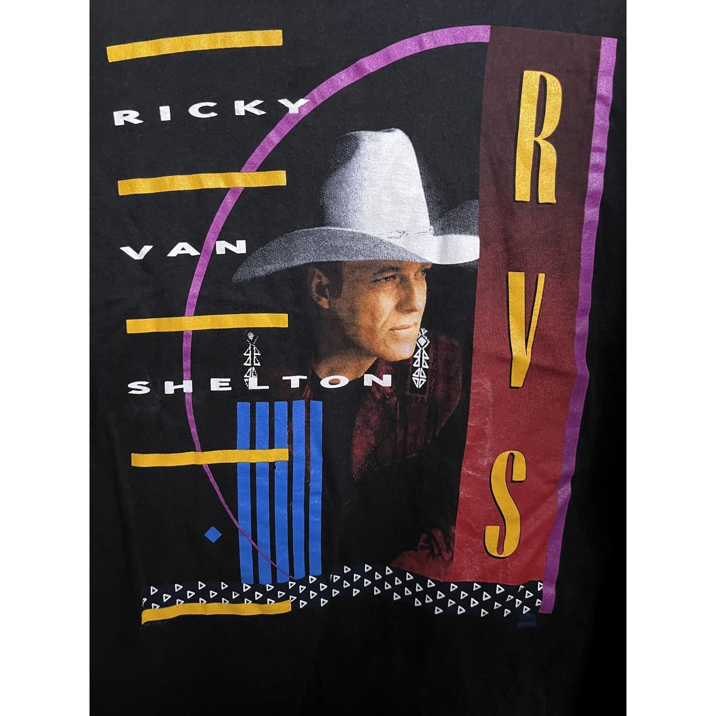 Ricky Van Shelton T-shirt Don't Overlook Salvation 1992 XL