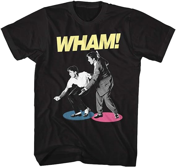 WHAM Mens T-shirt- George Michael and Andrew Ridgeley - New