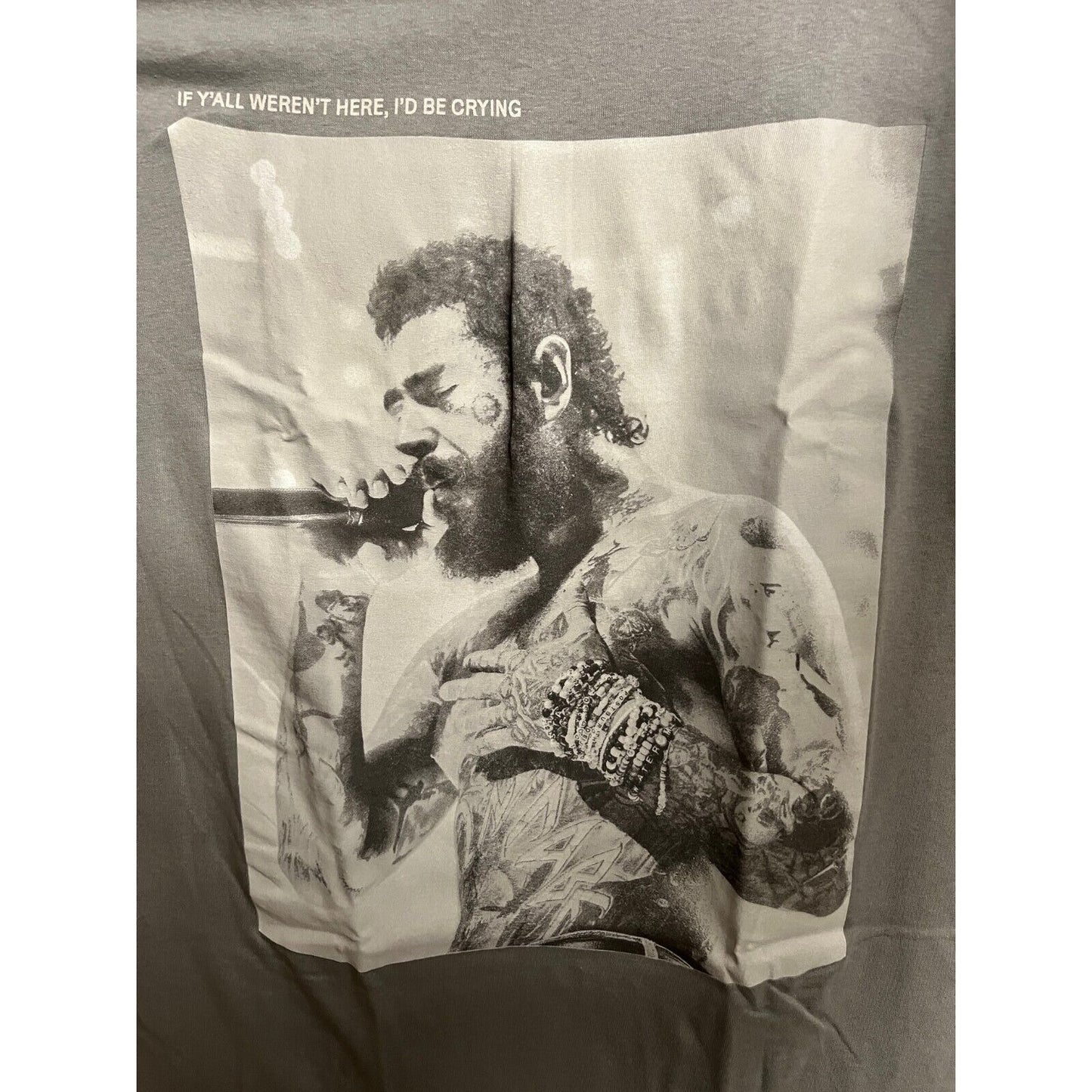 Austin Post Malone Mens T-shirt - If Y'all Weren't Here I'd be Crying Tour Merch