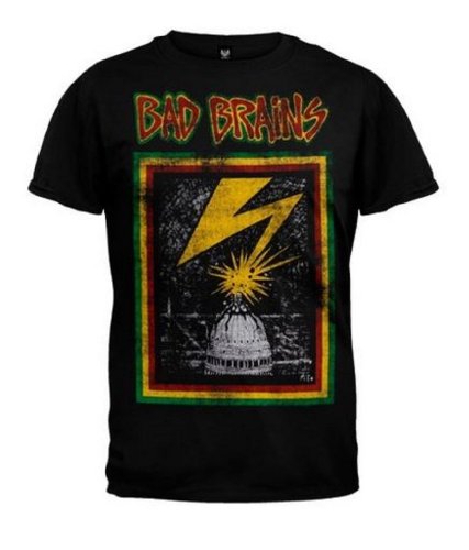 Bad Brains Album Capitol Black Mens T-shirt Officially Licensed